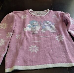 Basic Editions Girl's Snowmen Sweater    Size 6X